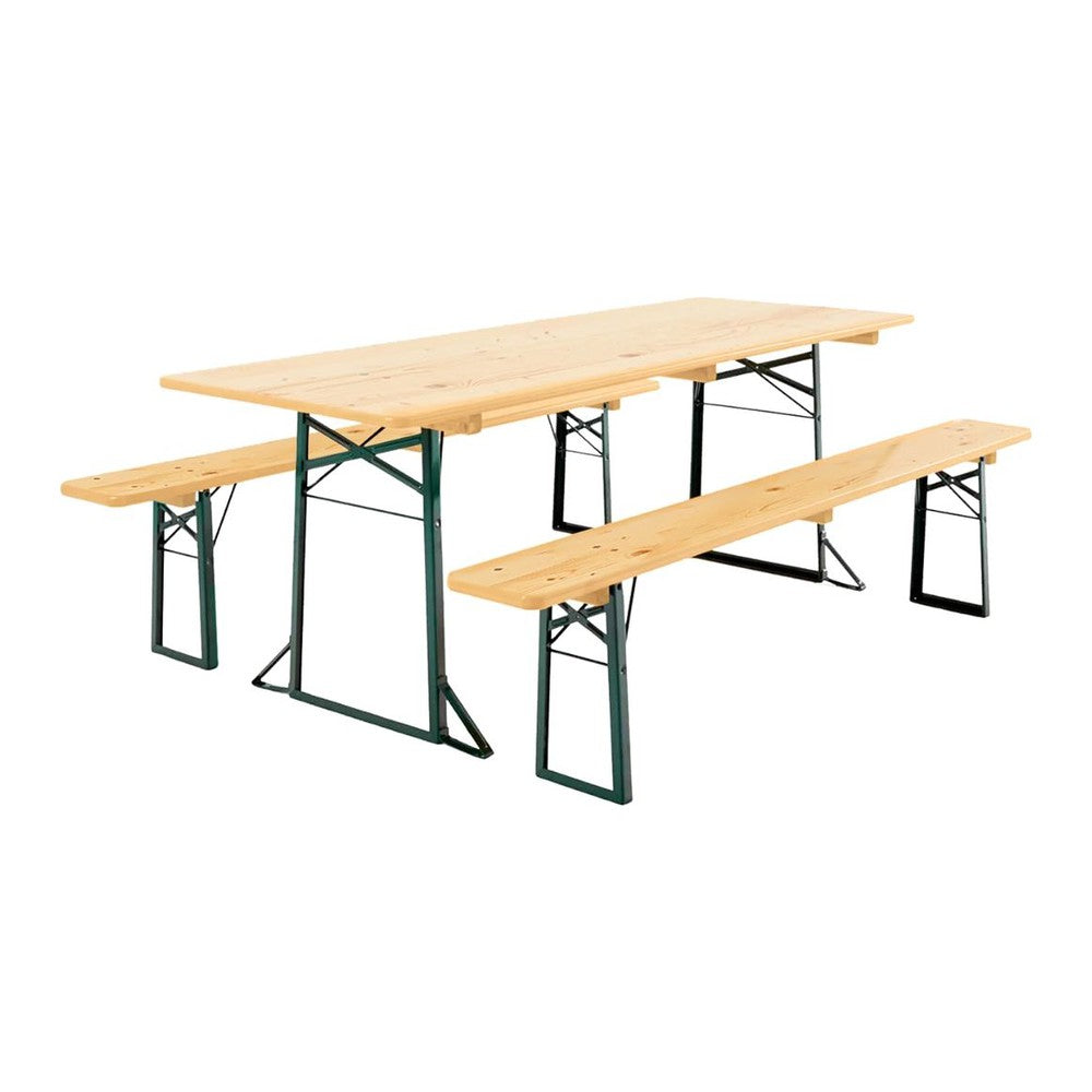 Classic Outdoor Beer Garden Table and Bench Set