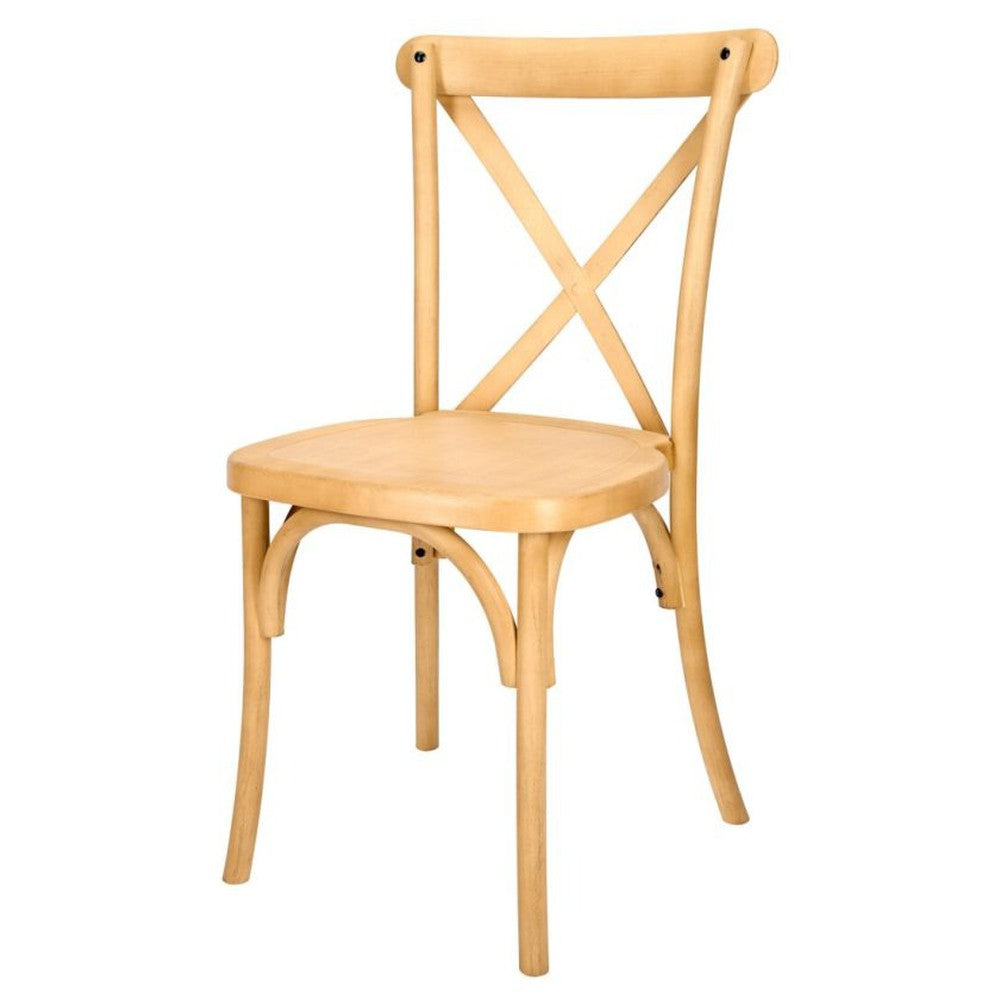 Traditional Cross Back ToughResin Stackable Side Chair