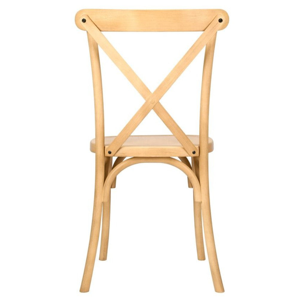 Traditional Cross Back ToughResin Stackable Side Chair