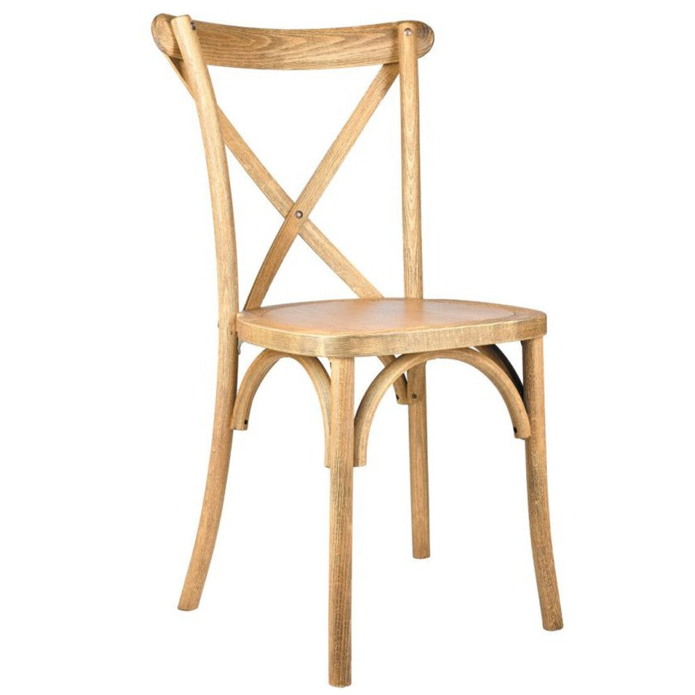 Traditional Cross Back ToughWood Stackable Side Chair