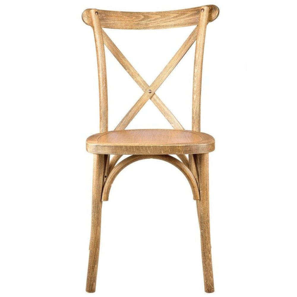 Traditional Cross Back ToughWood Stackable Side Chair