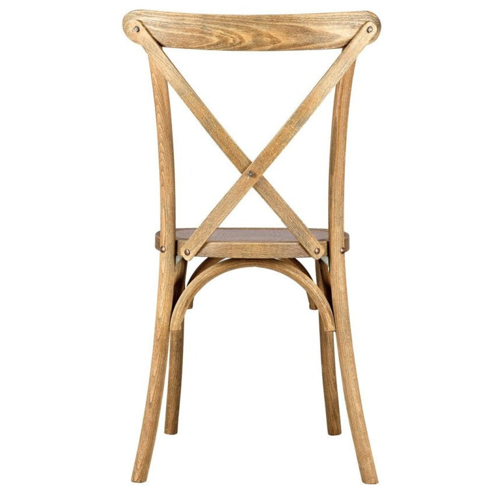 Traditional Cross Back ToughWood Stackable Side Chair