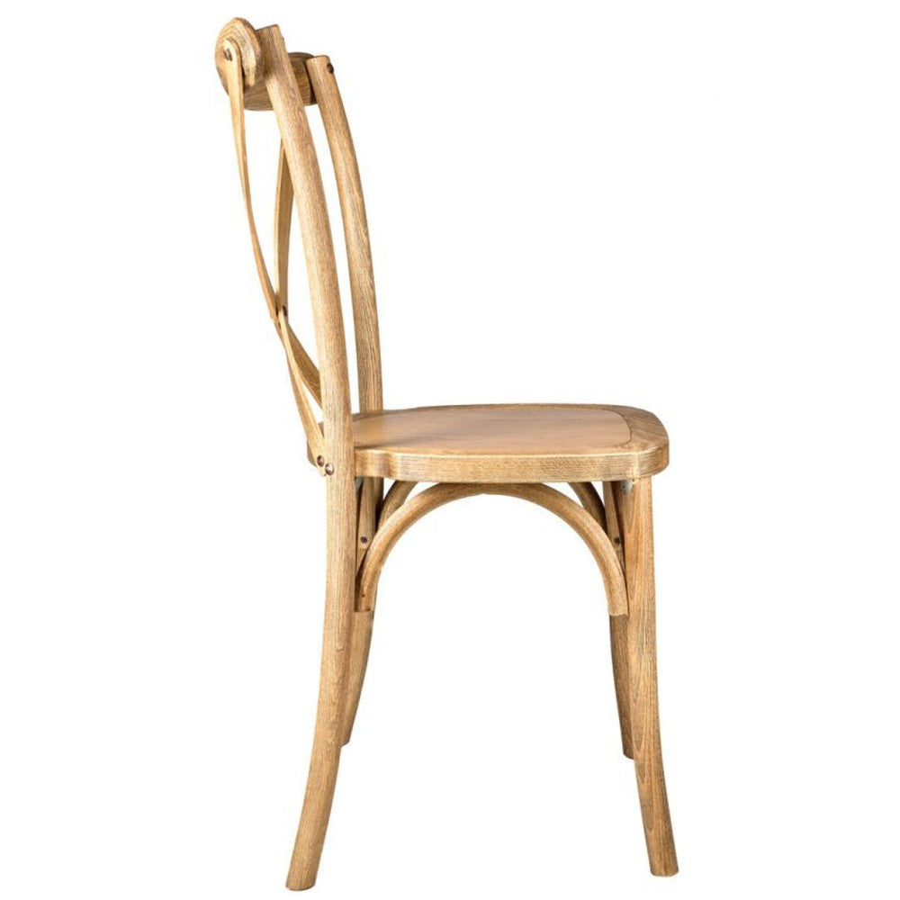 Traditional Cross Back ToughWood Stackable Side Chair