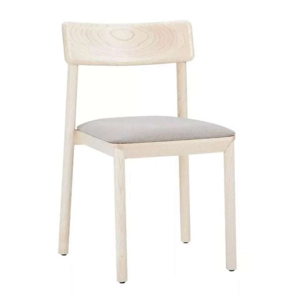 Mika Custom Upholstered Wood Side Chair