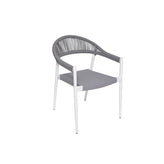 Tahiti Outdoor Metal Stacking Arm Chairs