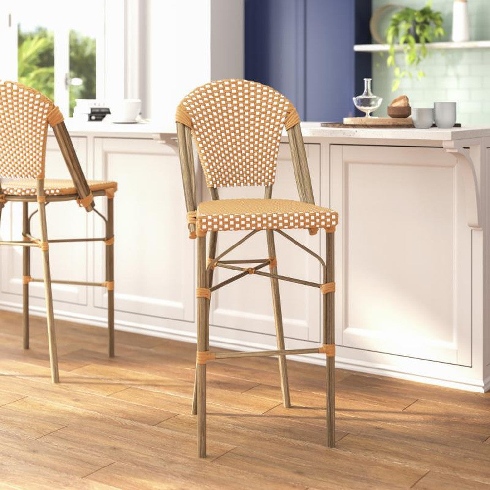 Lourdes Thonet French Bistro Outdoor Bar Stools