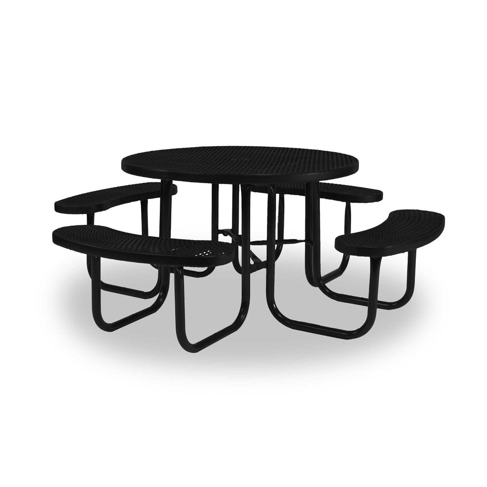 Signature Collection 46 inch Portable Round Picnic Table