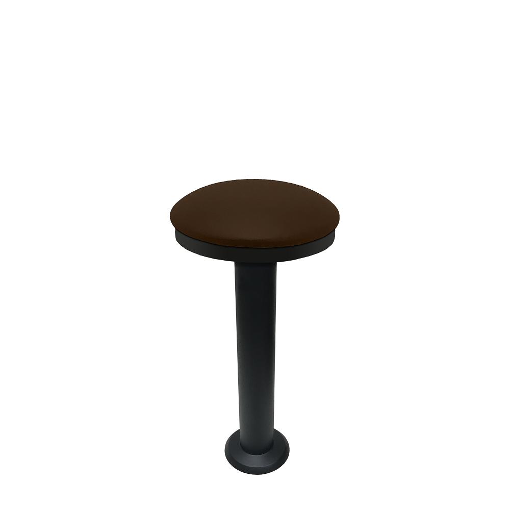 Slimline Vinyl Upholstered Bolt Down Pedestal Bar Stools