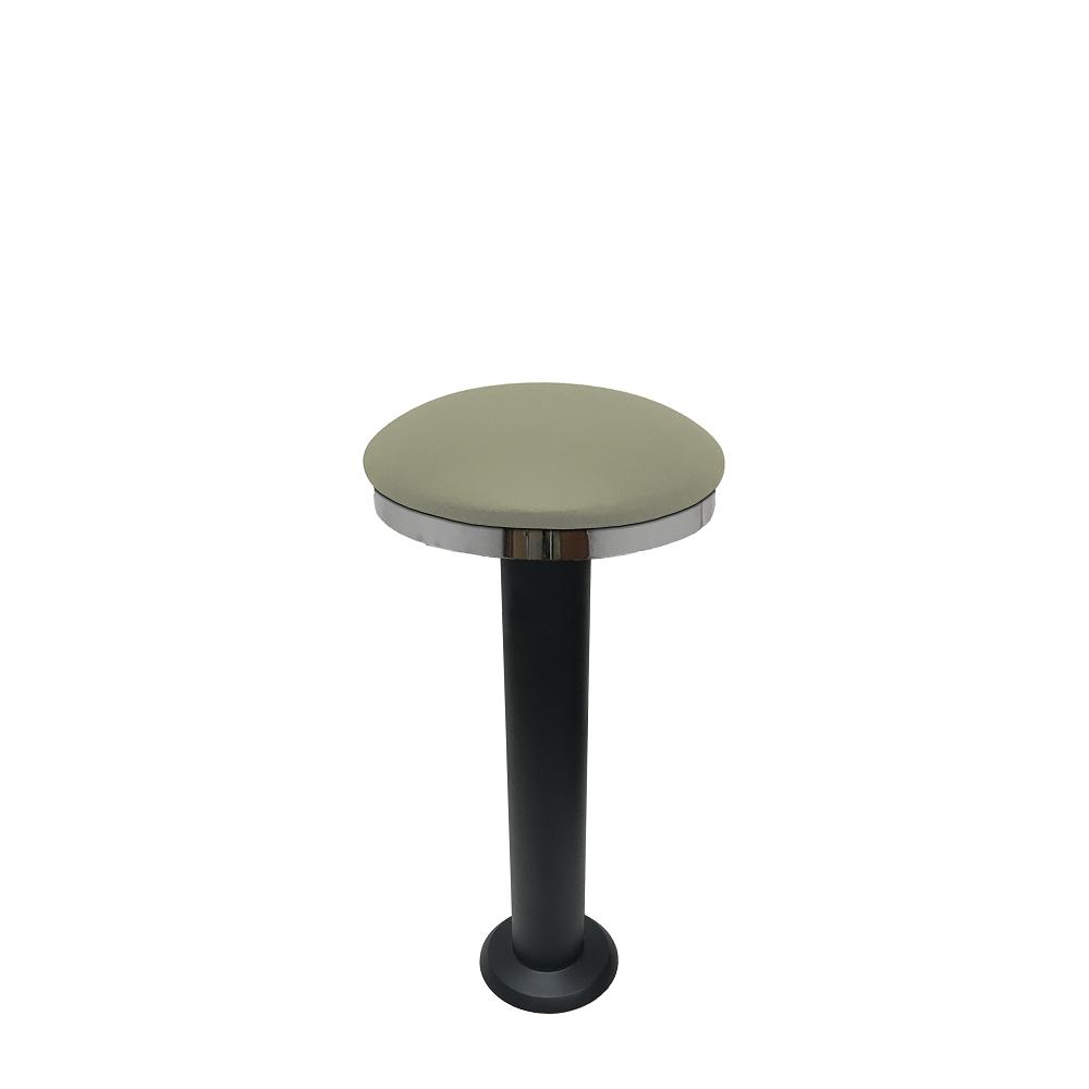 Slimline Vinyl Upholstered Bolt Down Pedestal Bar Stools