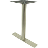 4"x24" #304 Grade Brushed Stainless Steel Outdoor T-Base