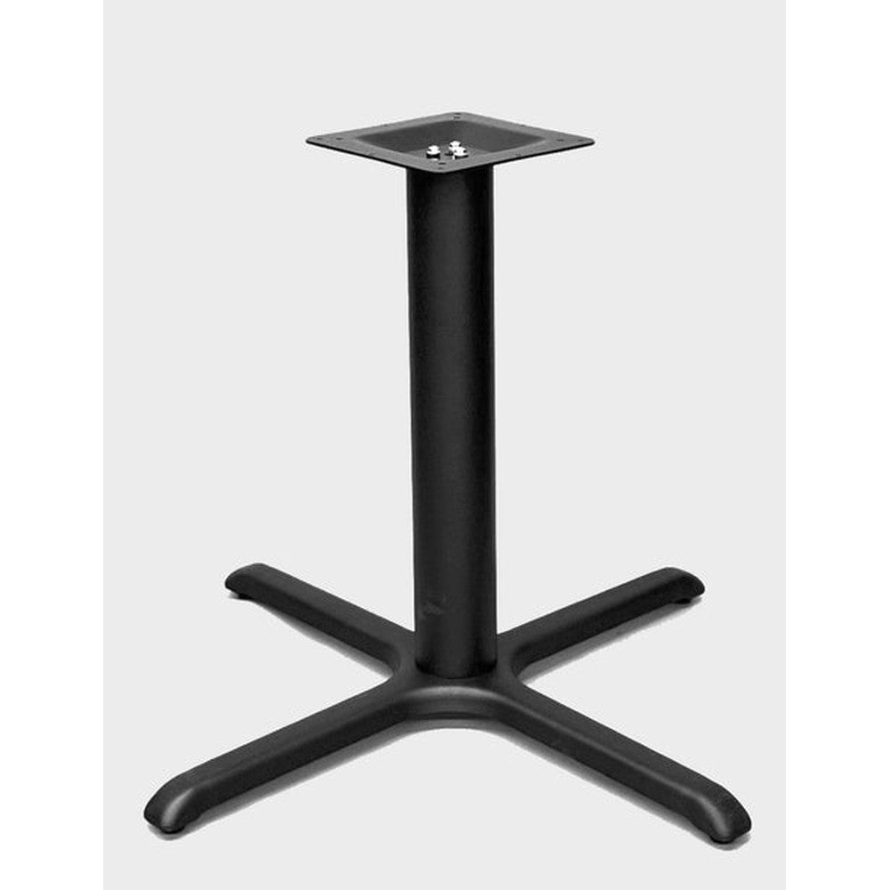 Standard Stamped Steel Bolted Top X Table Base with 3" or 4" Column