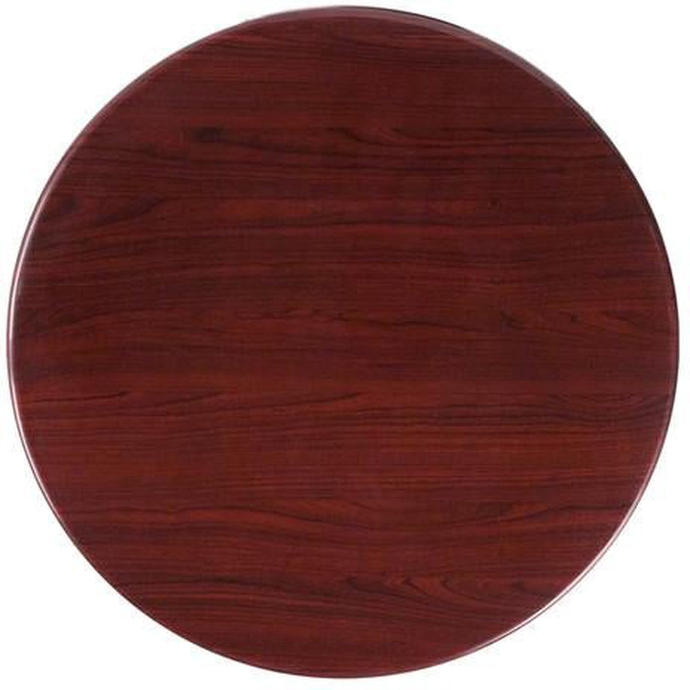 High Gloss Mahogany Resin Table Tops