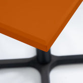 Tangerine Solid Color Powder Coated MDF Outdoor Table Tops