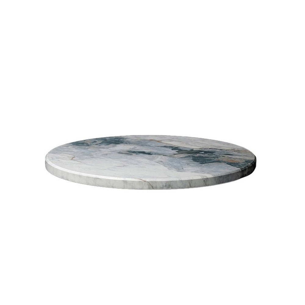 Tuxedo Marble Pattern Powder Coated MDF Outdoor Table Tops