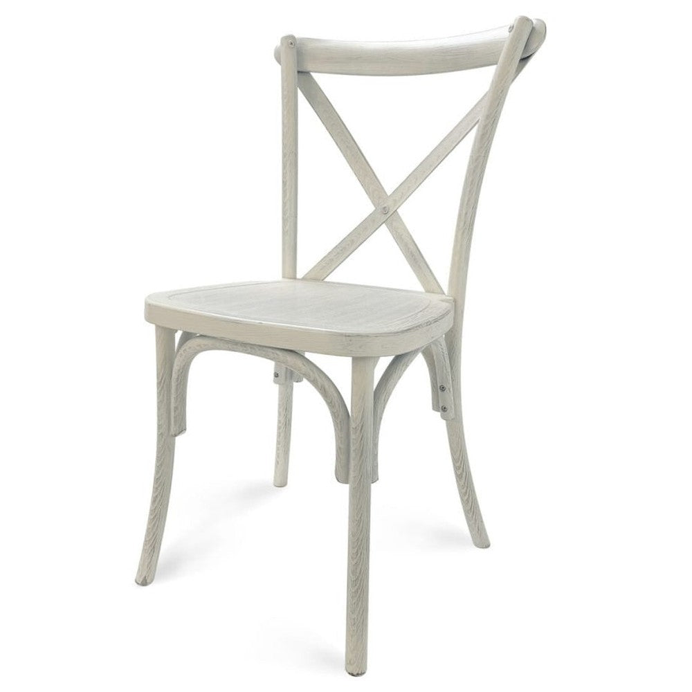 Traditional Cross Back ToughResin Stackable Side Chair