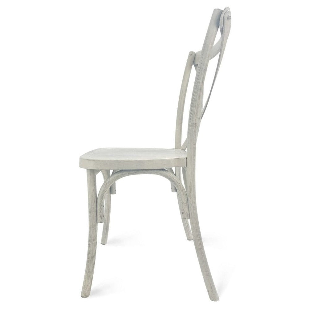 Traditional Cross Back ToughResin Stackable Side Chair