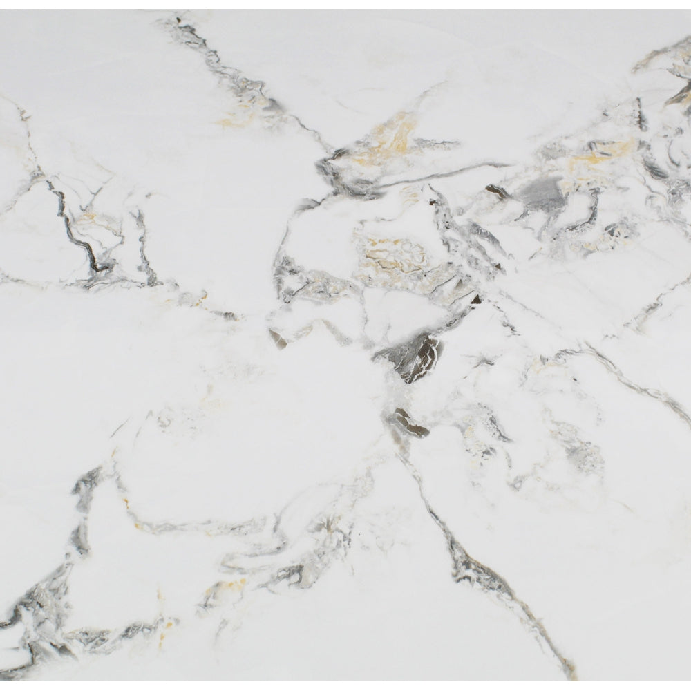 White Calacatta Sintered Stone Table Tops