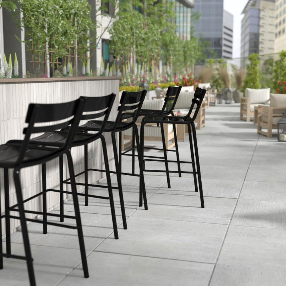 Nash Commercial Grade Metal Indoor-Outdoor Bar Stools