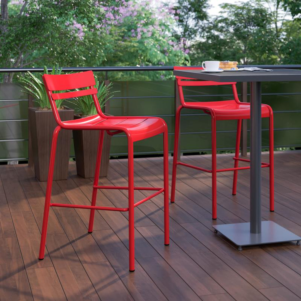 Nash Commercial Grade Metal Indoor-Outdoor Bar Stools