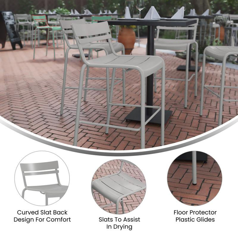 Nash Commercial Grade Metal Indoor-Outdoor Bar Stools