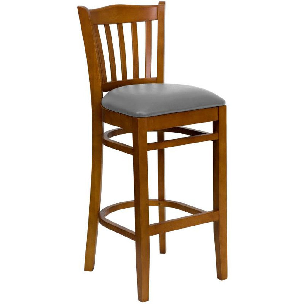 HERCULES Series Vertical Slat Back Restaurant Barstool