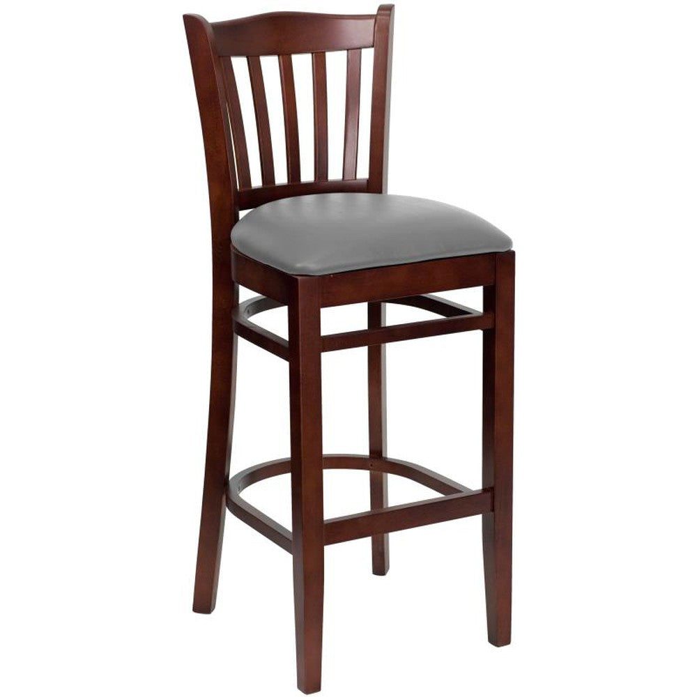 HERCULES Series Vertical Slat Back Restaurant Barstool