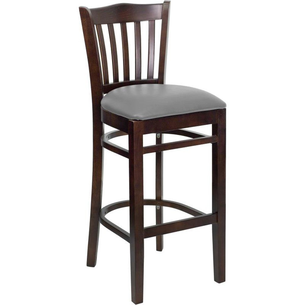 HERCULES Series Vertical Slat Back Restaurant Barstool