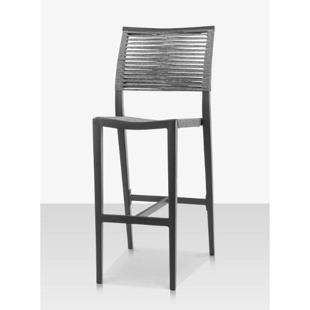 Chloe Rope Outdoor Side Bar Stool