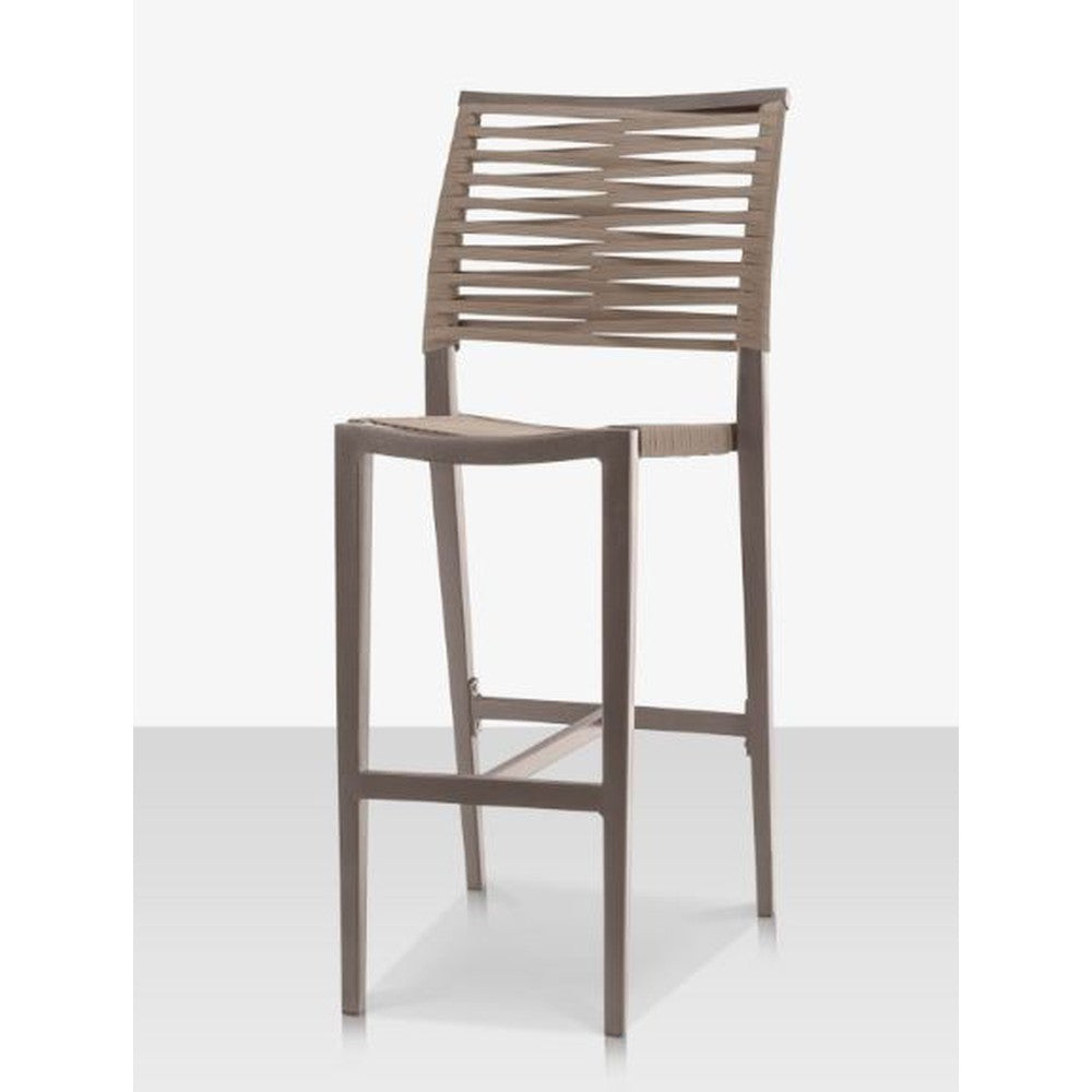 Chloe Rope Outdoor Side Bar Stool