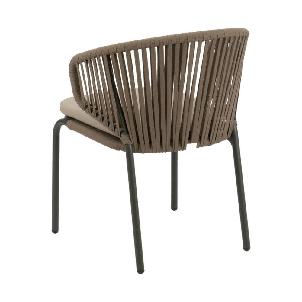 Modern Rope Powder Coated Aluminium Side Chair