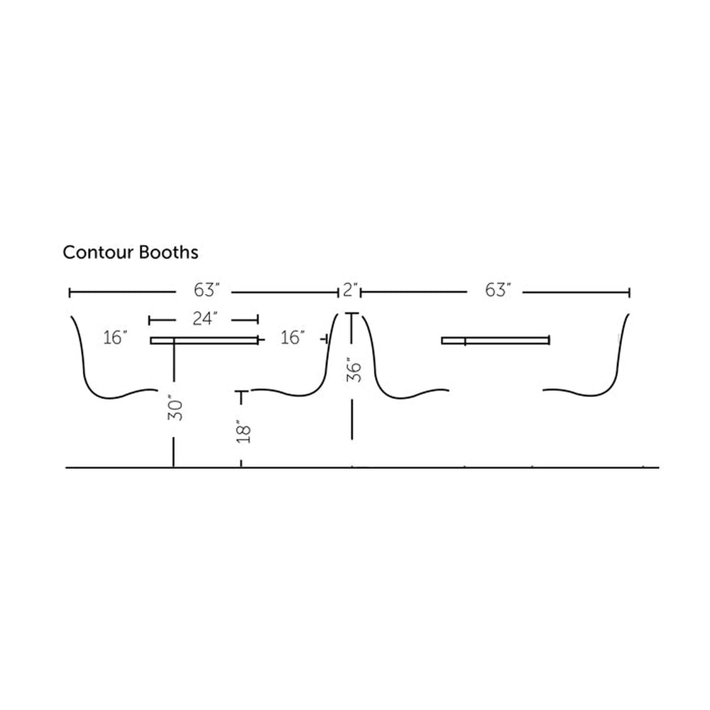 Contour Quick Ship Island Unit Booths