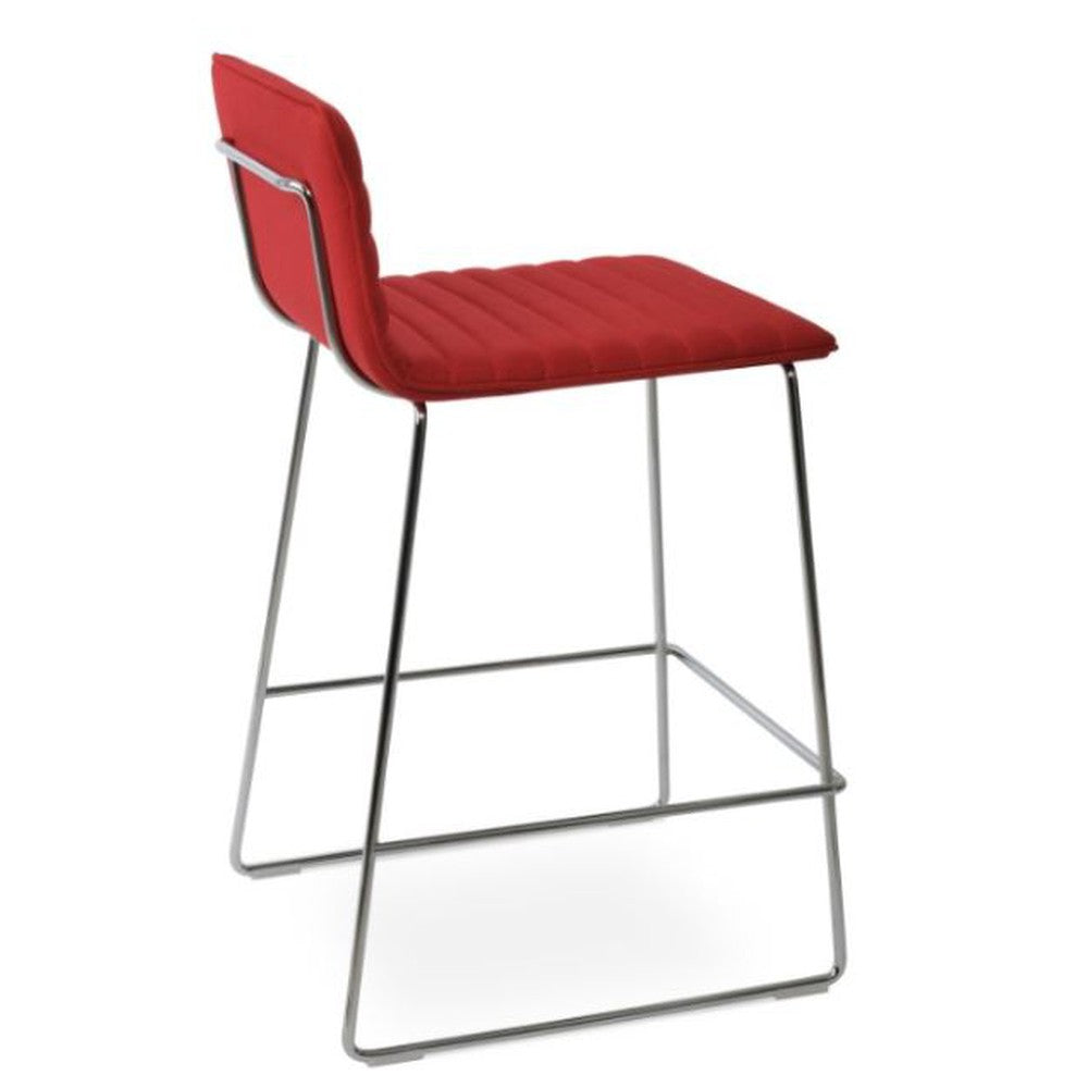 Corona HB Wire Fully Upholstered Bar Stool