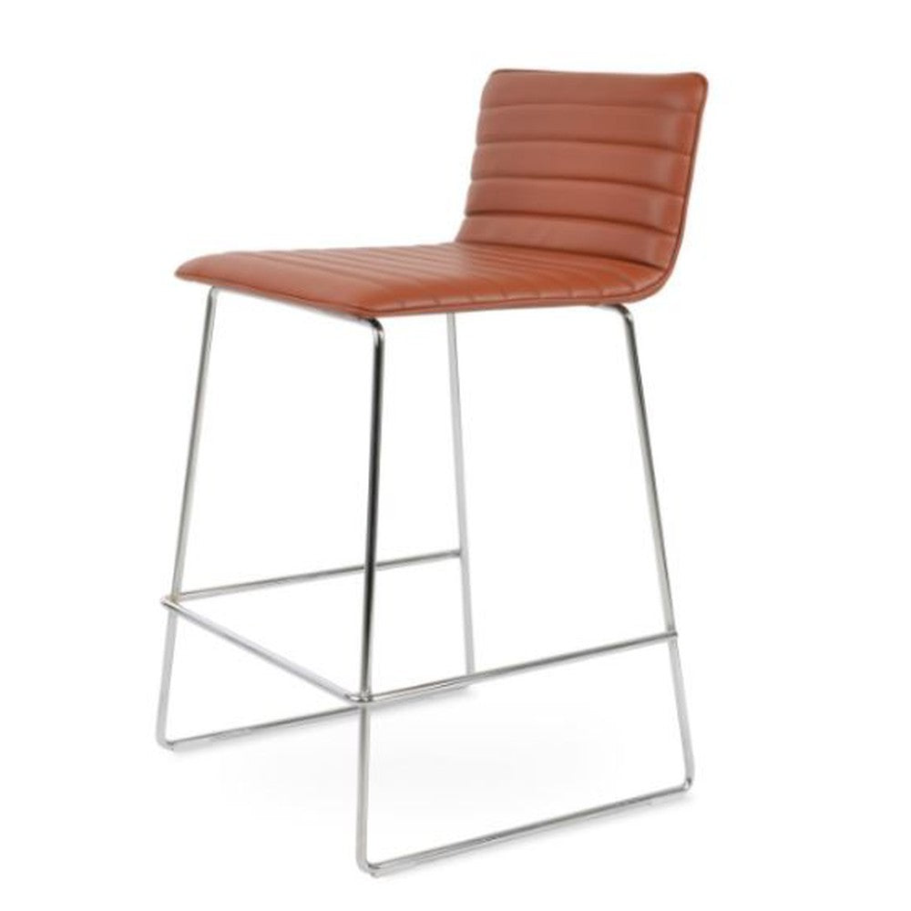 Corona HB Wire Fully Upholstered Counter Stool