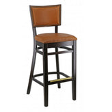 Elton Fully Upholstered Wood Bar Stool