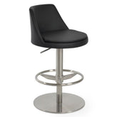 Martini Piston Bar Stool with Full Footrest