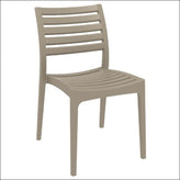 ares outdoor dining chair teak brown isp009 tea