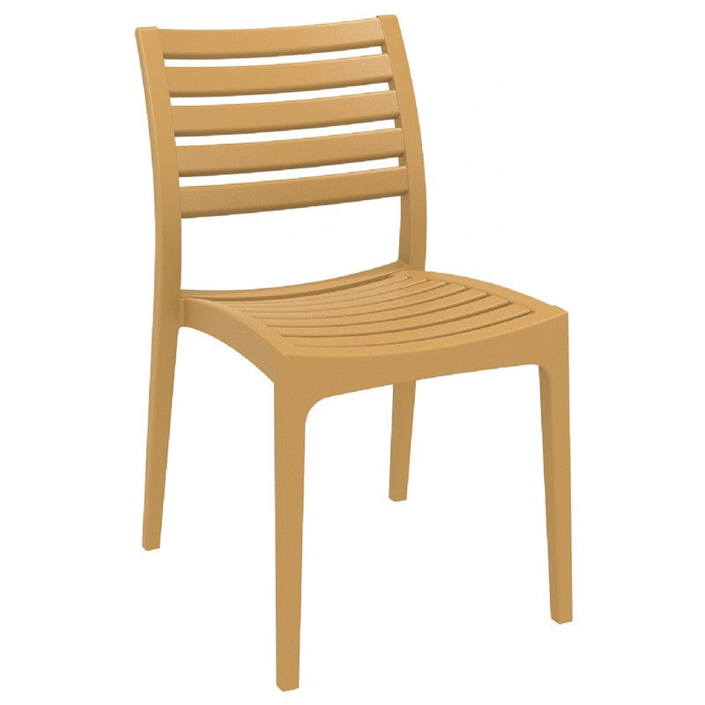 ares outdoor dining chair teak brown isp009 tea