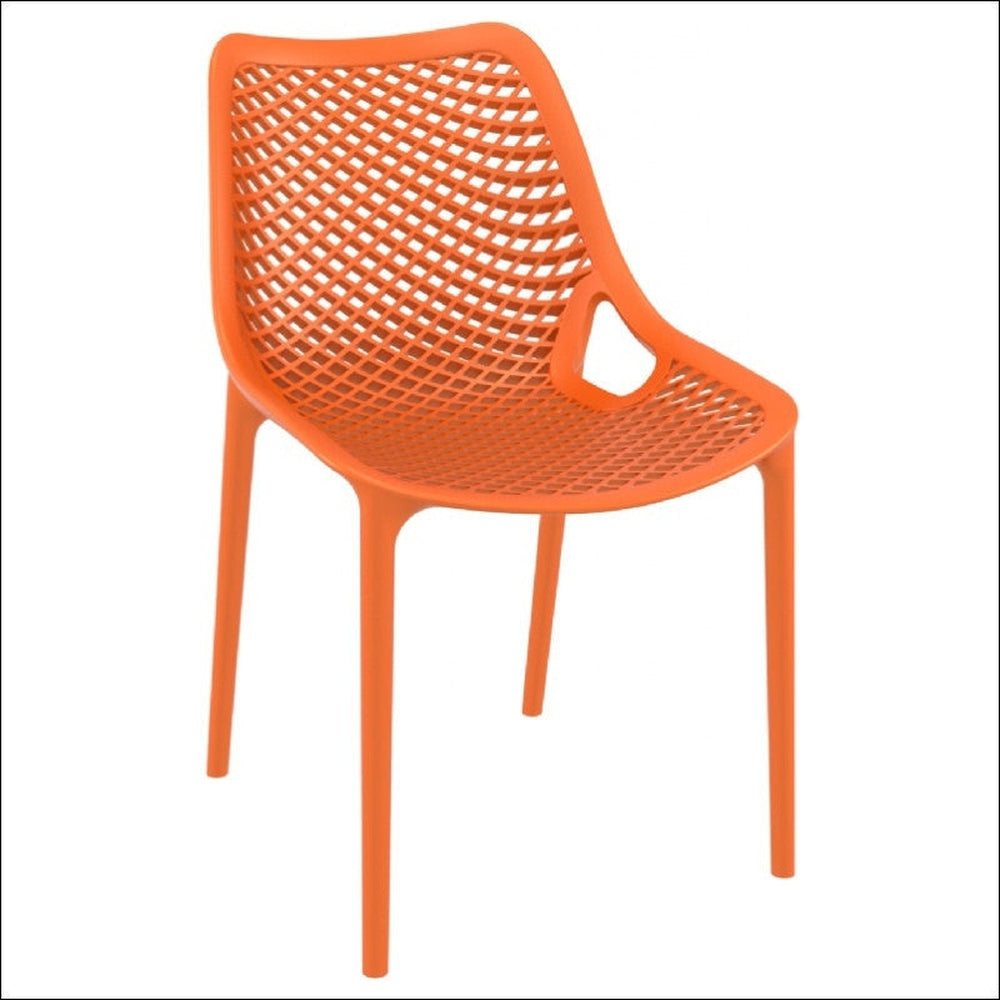 air outdoor dining chair orange isp014 ora