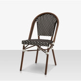 paris dining side chair cream chocolate