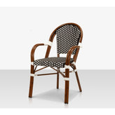 paris arm chair cream chocolate