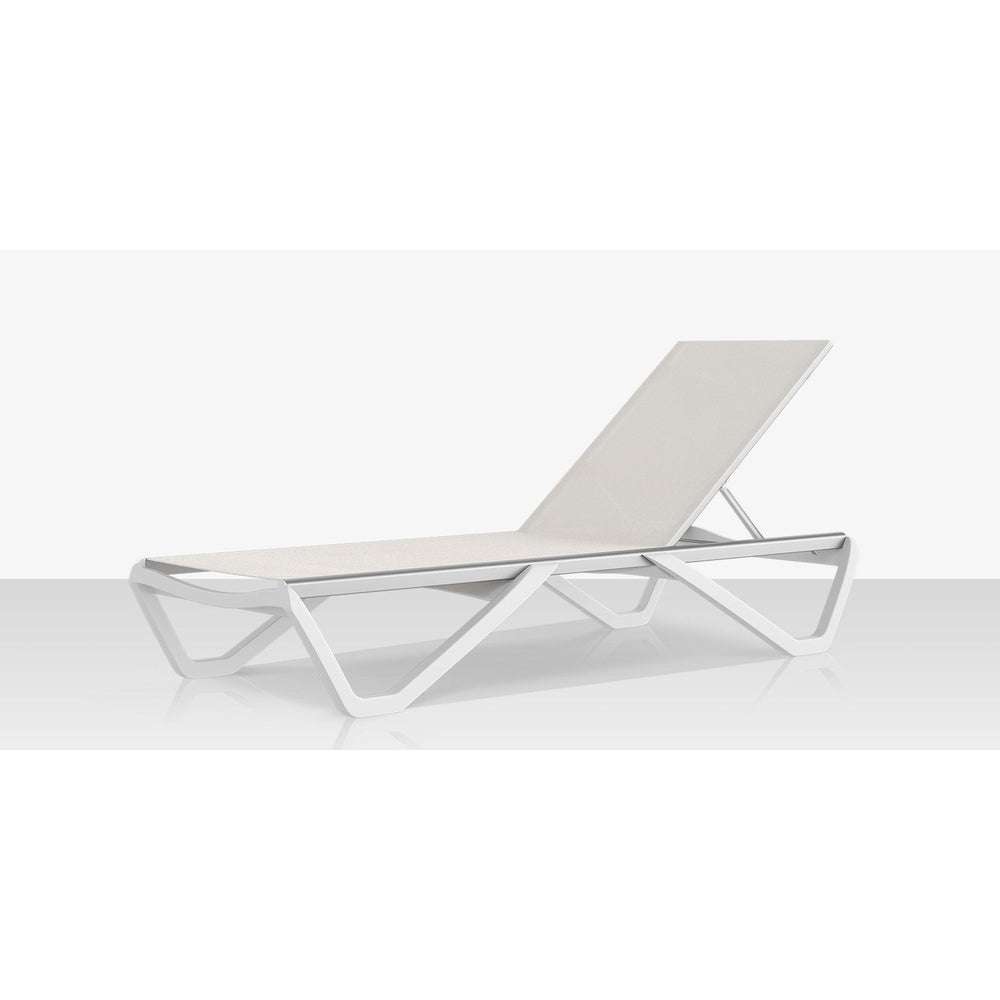 Wave Armless Outdoor Chaise Lounge