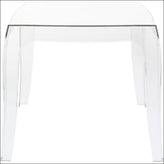 queen polycarbonate side table glossy white isp065 gwhi