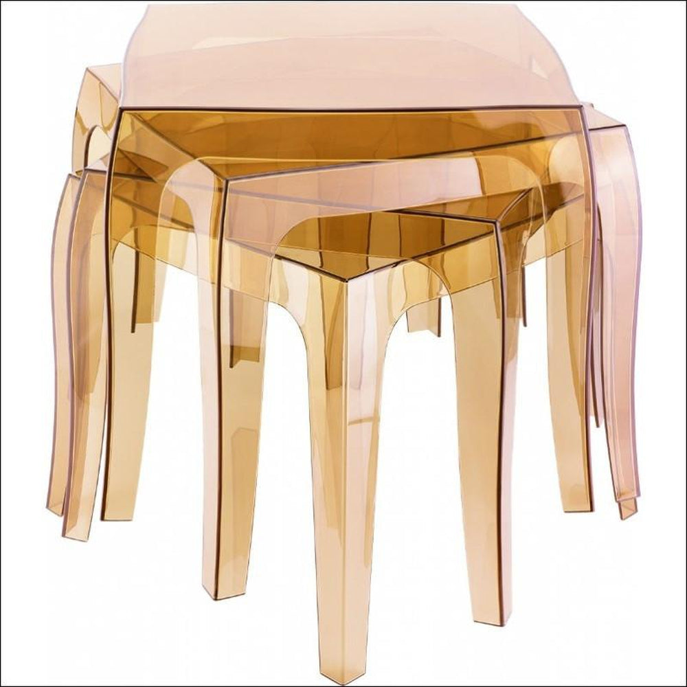 queen polycarbonate side table glossy white isp065 gwhi