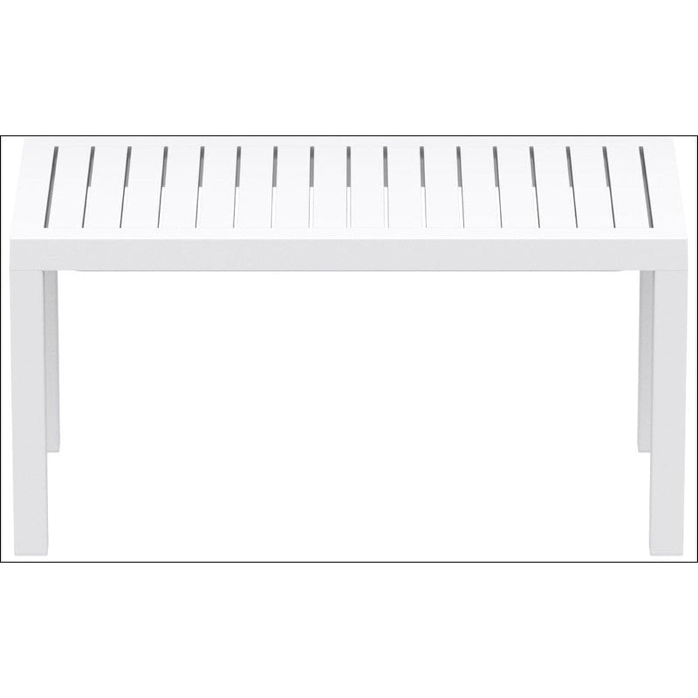 ocean rectangle cofee table white isp069 whi