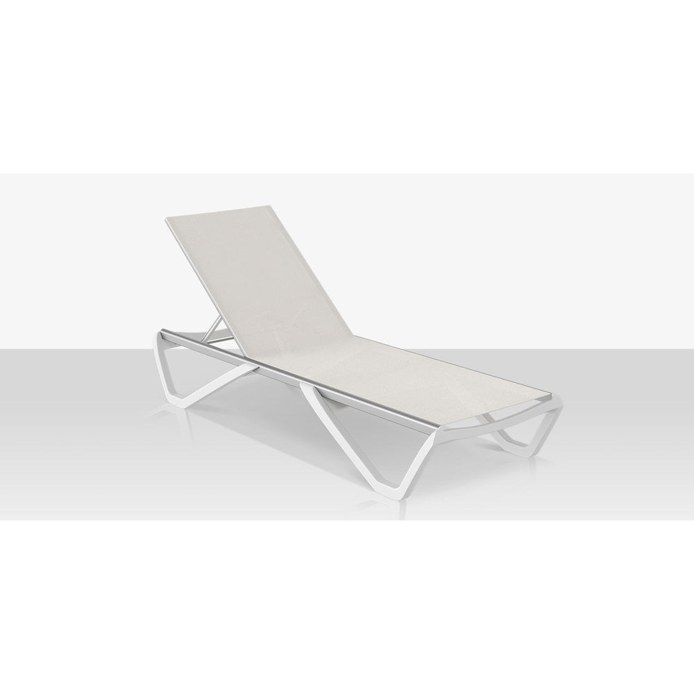 Wave Armless Outdoor Chaise Lounge