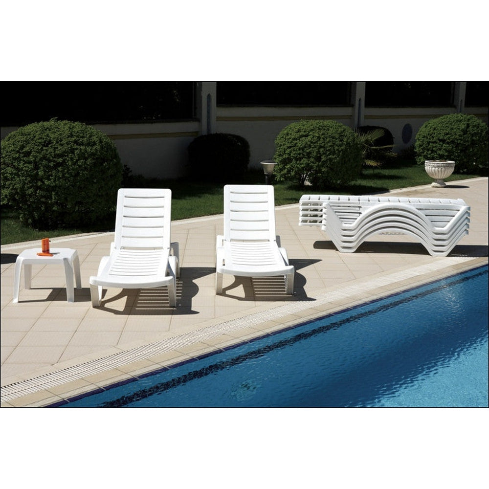 aqua pool chaise lounge white isp076 whi