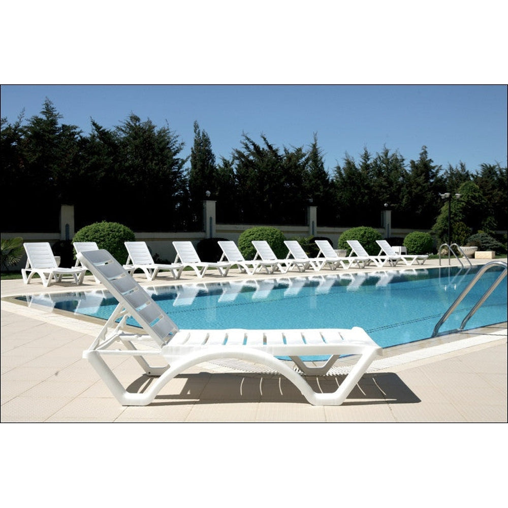 aqua pool chaise lounge white isp076 whi