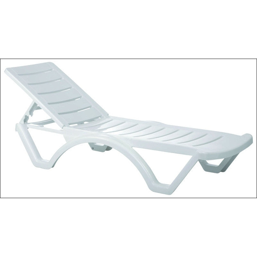 aqua pool chaise lounge white isp076 whi