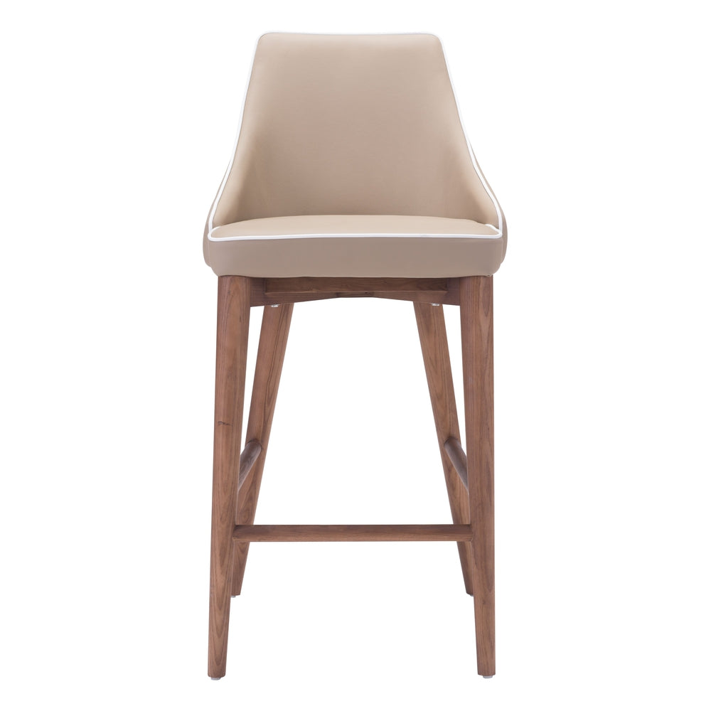 moor counter height barstool chair beige