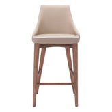 moor counter height barstool chair beige